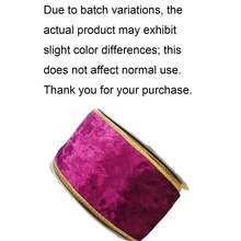 6.3cm Burgundy Y-Shaped Christmas Tree Velvet Ribbon, Poinsettia Gold Edge Satin DIY, Suitable For Holiday Decoration, New Year, Valentine's Day, Christmas Tree Decoration, Gift Bow Packaging Handmade - Multicolor - View 10