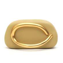 CEZIRA Fashionable Elegant Design PU Vegan Leather Hard Shell Evening Clutch Bag With Metal Handle For Women, Suitable For Banquet, Party, Date, Wedding Occasions - Multicolor - View 16
