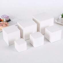 12/6/1pc White Gift Box With Lid | 5x5x5 Inch Durable Square Gift Box | Suitable For Weddings, Christmas, Holidays, Birthdays And All Other Occasions - Gift Packaging Box - View 2