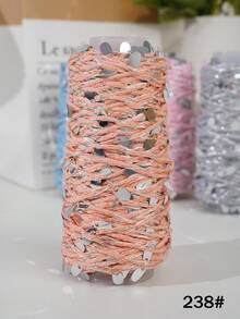 50g Shiny Sequin Yarn, DIY Knitting Yarn, Multi-Color Crochet Yarn, Suitable For Tote Bags, Sweaters, Hats, Wall Hangings And Knitted Dolls - 50g Per Roll - View 16