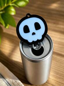 Skull-Shaped Beer Can Opener, Portable Easy Beer Can Puller, Gothic Style Novelty Beverage Can Lid Opener, Lightweight Kitchen Bar Tool, Suitable For Halloween Party And Daily Use, Cool Unique Gift For Skull Lovers - Multicolor - View 2