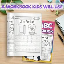 ABC Alphabet Tracing & Phonics Practice Notebook, Uppercase & Lowercase Letter Writing, Letter Recognition, Picture Vocabulary, Pencil Control & Handwriting Exercises For Home Learning And Classroom Practice - ABC Alphabet Learning - View 3