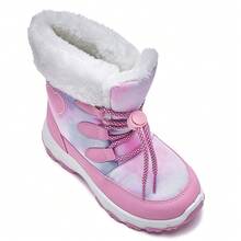 Girls' Winter Outdoor Warm Snow Boots - Pink - View 5