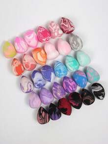 3/5/10/15/20/30/50pcs Makeup Sponges, Random Colors And Shapes, Powder, Cream And Liquid Foundation, Latex-Free, Suitable For Wet And Dry Use, Suitable For All Skin Types - Multicolor - View 11