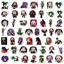 50pcs Cartoon Game Freak Circus Character Anime Jester Clown Decorative Notebook Stickers - Multicolor - View 4