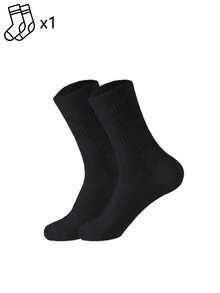 1/5/10/20 Pairs Men's Simple Mid-Calf Socks, Black & White Versatile Sports Casual Socks, Comfortable Soft Everyday Socks - Multicolor - View 11