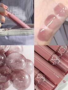 Rom&nd Romand Glasting Color Gloss 14 MUIGE 高光澤玻璃唇釉，保濕輕盈不黏膩，持久不褪色、不沾染，適合日常使用，K-Beauty 韓系彩妝，Olive Young，禮物，4g/0.14oz - 14 MUIGE - 查看 4