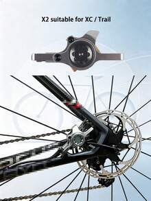 ZRACE M1/X2/X4 Silver Black Mountain Bike Hydraulic Brake, Full CNC Lightweight Design, Mountain Bike Oil Disc Brake Front And Rear Wheels - Black - View 8