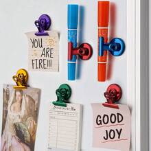 Photo Clip Refrigerator Magnets, Colorful Magnetic Clips For Fridge Notes, Refrigerator Photo Clips, Cruise Style Sculptural Photo Frame Clips, Heavy Duty Decorative Refrigerator Magnetic Clips - A - View 5