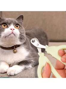 1 Set Professional Cat & Dog Nail Clippers With Safety Guard And Hemostatic System, Round Hole Design For Precise Trimming, Suitable For All Sizes Of Cats & Dogs, Pet Nail Clippers, Pets, Small Animals - View 5