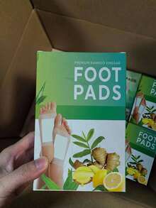 Parches para los pies de jengibre 50 piezas - Parches para los pies con aceite de jengibre de limpieza profunda - Multicolor - Ver 1