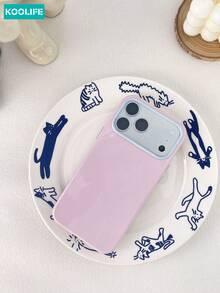 KOOLIFE 糖果色對比相機框手機殼 柔軟 TPU 防震保護手機殼 適用於 iPhone 18 Pro Max, 17, 17 Pro Max, 16 Pro, 15 Pro Max, 13 Pro, 15, 14, 14 Pro, 13 - 莓粉色 - 查看 3