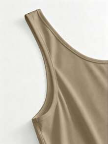 Maternity Jumpsuit Fashionable Sports Comfortable Home Wear - Khaki - View 4