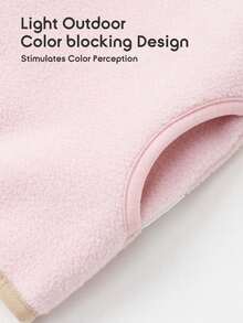 Balabala Infant Fleece Jacket, Soft, Warm, Anti-Static, Comfortable, Boys & Girls, Autumn/Winter - White Red - View 9