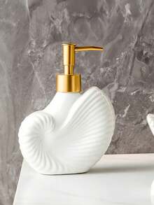 1pc Premium Minimalist Luxury Bathroom Ceramic Lotion/Shower Gel/Shampoo Dispenser Bottle - Multi-color - Style Random - View 7