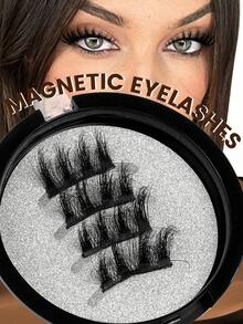 MAANGE 1對磁吸假睫毛 13-18mm 濃密自然貓眼款 便攜可重複使用 強力磁吸 無需膠水或卸妝液 自然加長捲翹放大眼部效果 旅行必備 女性禮物 條狀假睫毛 - 濃密款 - 查看 10