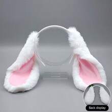 1pc Fashionable Cute Rabbit Ear Headband, Practical Fun Rabbit Hair Accessory Headpiece Cosplay Prop, Suitable For Adult Party Costume Hair Accessory - Multicolor - View 7