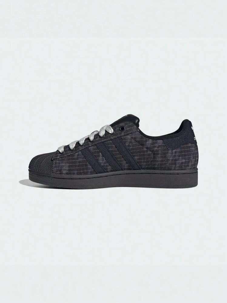 Adidas Originals Unisex SUPERSTAR II Low-Top Sports Casual Shoes KK4685 - Black and White - View 3