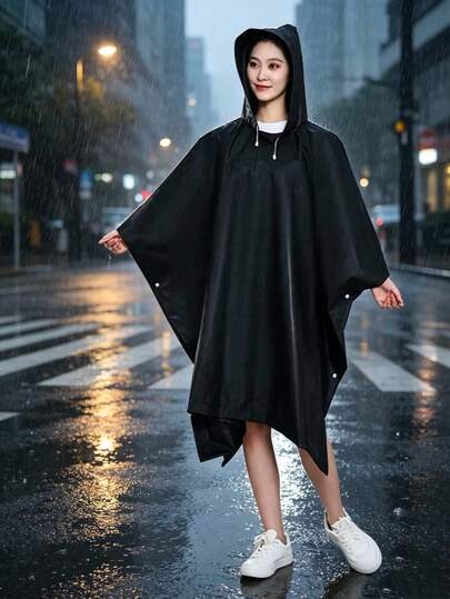 10 piezas Poncho de lluvia con capucha unisex, impermeable y ligero, adecuado para senderismo, camping y uso diario