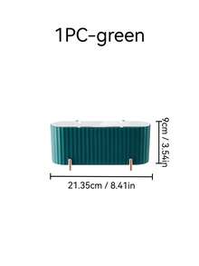 1pc Desktop Dust-Proof Storage Box, Suitable For Cotton Pads, Cotton Swabs, Makeup Remover Pads, Toothpicks, Dental Floss, Makeup Pad Sticks, Pink/Brown/Green/Red, Storage Organizer Box - Multicolor - View 16