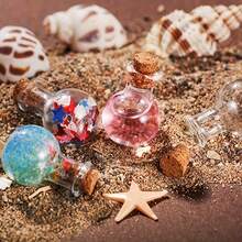 Wish Bottle With Cork Stopper, Mini Perfume Bottle, Mini Cork Drift Bottle, Suitable For Home Room Office Desk Office Decoration - Round Bottle - View 4