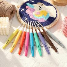 1pc Multi-Color Cherry Silicone Crochet Hook Set, Non-Slip Soft Ergonomic Handle Metal Crochet Hooks, Suitable For Home Crochet And Outdoor Knitting Projects - Multiple Styles - View 3