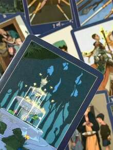 1 Box The Island Of The Far Side Tarot Cards,78 Cards,Island Adventure And Occult-Inspired Divination Set,Used For Meditation Or Art Collection. - Multicolor - View 8