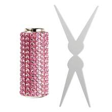 Cat-Eye Nail Art Set Featuring A Handle Fully Encrusted With Rhinestones; Easily Creates A Translucent Cat-Eye Halo Effect. Suitable For Professional Nail Technicians, Trainees, And DIY Enthusiasts - Multicolor - View 13