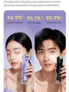 ENSSU 3-In-1 Portable Facial Beauty Device, Nano Mist Facial Sprayer With Vibration Massage And Heat Compress Functions, Built-In 1200mAh Rechargeable Battery, Type-C Fast Charging And Auto-Off Timer, Practical Home Personal Skincare Tool - 1 Pc - View 2