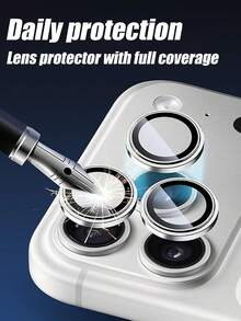 Navigator 9PCS,Silver Eagle Eye Lens Protector Film,Anti-Scratch Anti-Fall,No Bubbles,Easy Installation,Advanced Adhesive,Not Easy To Fall Off,Compatible With Phone Case,Compatible With IPhone UItra/18 Promax/18 Pro/18/17E/17 Promax/16 Promax/15 Promax/14 Promax/13 Promax/12 Promax/11 Promax/17 Pro/16 Pro/15/14/13/12/11 - Silver - View 3