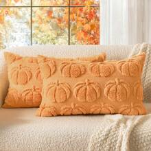 1 buah/2 buah Sarung Bantal Beludru Bordir Halloween, Cocok untuk Sofa Ruang Tamu, Sarung Bantal Minimalis - MultiWarna - View 26
