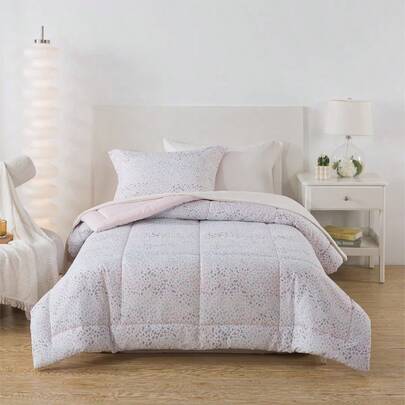 5-Piece Bedding Set With Reversible Comforter And Sheets, Twin XL, Ditsy