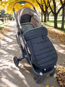 1pc Universal Thickened Windproof Winter Warm Footmuff, Anti-Kick Foot Cover Compatible With Multiple Baby Strollers - Multicolor - View 6