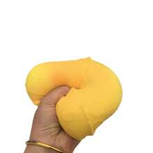 1Pc Yellow Cheese Block Squishy Toy, Soft Slow Rebound Fidget Toy, Simulation Cheese Squeeze Decompression Toy, For Desktop Decor, Stress Release, Anxiety Relief, Holiday Gift, Daily Relax Play - Multicolor - View 3