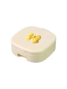 Bow Makeup Mirror Jewelry Storage Box, Plastic Drawer-Style Multi-Layer Cosmetic Mirror, Foldable Convenient Small Mirror Box, Foldable Covered Storage Box, Lightweight Dustproof, High Definition Mirror Surface, Smooth Sliding Drawers, Dressing Table Layered Compartments For Necklaces Rings Hair Clips, Fits Flat Inside Travel Suitcase With Lid Closed, Suitable For Women, College Students, Office Workers, Perfect Gift Between Friends, Protective Souvenir, Birthday Gift - Multicolor - View 12