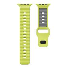 1pc Two Tone Sports Silicone Watch Strap Compatible With Apple Watch Ultra 3/2 49mm Series 11/10/9/8/7/6/5 SE 42/44/45/46mm Replacement Wrist Band - 42/44/45/46/49mm - View 9