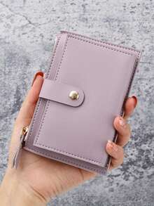 Customized Wallet & Card Holder - Women's Personalized Text Card Holder, Multi-Slot Wallet, Customizable Name; Perfect Gift For Girlfriend; Fashionable Solid Color Design, Unique Personalized Customization; Suitable For Girlfriend, Boyfriend Or Friends; Valentine's Day, Bridesmaid, Wedding, Birthday, Mother's Day And New Year Gifts; Travel Essential. - Multicolor - View 14