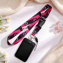 1pc ID Badge Lanyard With Card Holder And Keychain, Suitable For Daily Use, Perfect Gift For Teachers, Doctors And Office Workers - Multicolor - View 11