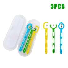 Bộ 4/3/1 dụng cụ nâng cạnh đầu lưỡi tập luyện cơ miệng, hộp nhựa hình ngẫu nhiên - Nhiều màu - Xem 9