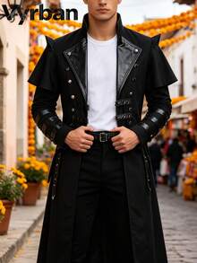 Men Trench Coats - Black - View 2