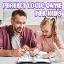 Thick Sudoku Puzzle Notebook, Number Grid Logic Puzzles, Brain Training And Mathematical Thinking Challenge, Focus And Problem Solving Practice, Daily Logic Reasoning Games, Suitable For Home, School, Travel And Quiet Time Screen-Free Activity - Sudoku Puzzle Notebook - View 5