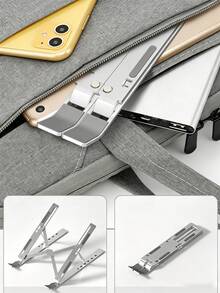1 buah Dudukan Laptop, Dudukan Laptop Lipat dan Dapat Diatur untuk Meja, Dudukan Laptop Lipat & Dapat Diatur, Dudukan Meja untuk Cooler Pad Notebook, Dudukan Tablet Portabel Universal yang Dapat Diatur, Cocok untuk Semua Laptop - beraneka warna - View 4