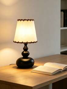 1 buah Lampu Meja Dekoratif Minimalis Premium Kreatif Retro Gaya Ins Modern Bertenaga USB, Cocok untuk Dekorasi Kamar Tidur, Samping Tempat Tidur, dan Meja. - Hitam - View 12