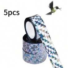 1/2/5 Rolls Bird Repellent Reflective Tape (50.00m/Roll) | Bird Repellent Reflective Tape | Double-Sided Reflective Tape, Suitable For Orchards And Vegetable Gardens, Home Yards, Farm Orchards, Outdoor Spaces And Christmas Decoration Scenes, Outdoor Space Bird Repellent Solution, And Easy To Use - One Size - View 14