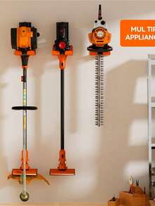 Heavy Duty Metal Trimmer Hook - Wall Mounted Trimmer Rack, Suitable For Garage, Lawn And Hedge Trimming Tool Storage Hook, Multi-Function Hook - Multicolor - View 6