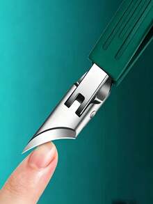 High Precision Nail Clipper, Suitable For Thick Nails And Ingrown Nails, Premium Stainless Steel Material, With Soft Handle And 25-Degree Angled Ultra-Sharp Blade. This Thick Nail Clipper Is Designed For Elderly People, With Anti-Splash Function. 1pc/Pack - Multiple Styles - View 9