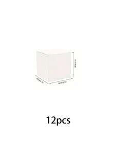 12/6/1pc White Gift Box With Lid | 5x5x5 Inch Durable Square Gift Box | Suitable For Weddings, Christmas, Holidays, Birthdays And All Other Occasions - Gift Packaging Box - View 10