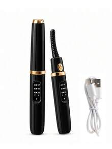 Heated Electric Eyelash Curler – LCD Display, 3 Temperature Settings, USB Rechargeable 300mAh Battery. Fast And Gentle Curling, Long-Lasting Hold All Day – Lightweight And Portable, Suitable For Home Or Daily On-The-Go Use. - Multicolor - View 11