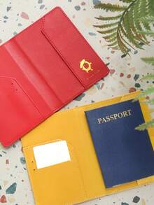 2pcs Set Customized Name Travel Passport Cover And Luggage Tag, RFID Anti-Theft, UV Printed Colorful Stripes, Travel Document Accessories, Travel Gift - Multicolor - View 6