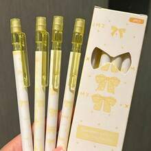 4pcs Bow Design Colorful Pencils, High Quality Student Colored Pencils, Lead Core Resistant To Breaking, Back To School Season Christmas Gift Halloween Gift - Multiple Styles - View 5